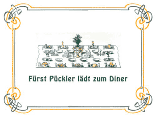 Fürst Pückler lädt zum Diner Ausstellungstafeln